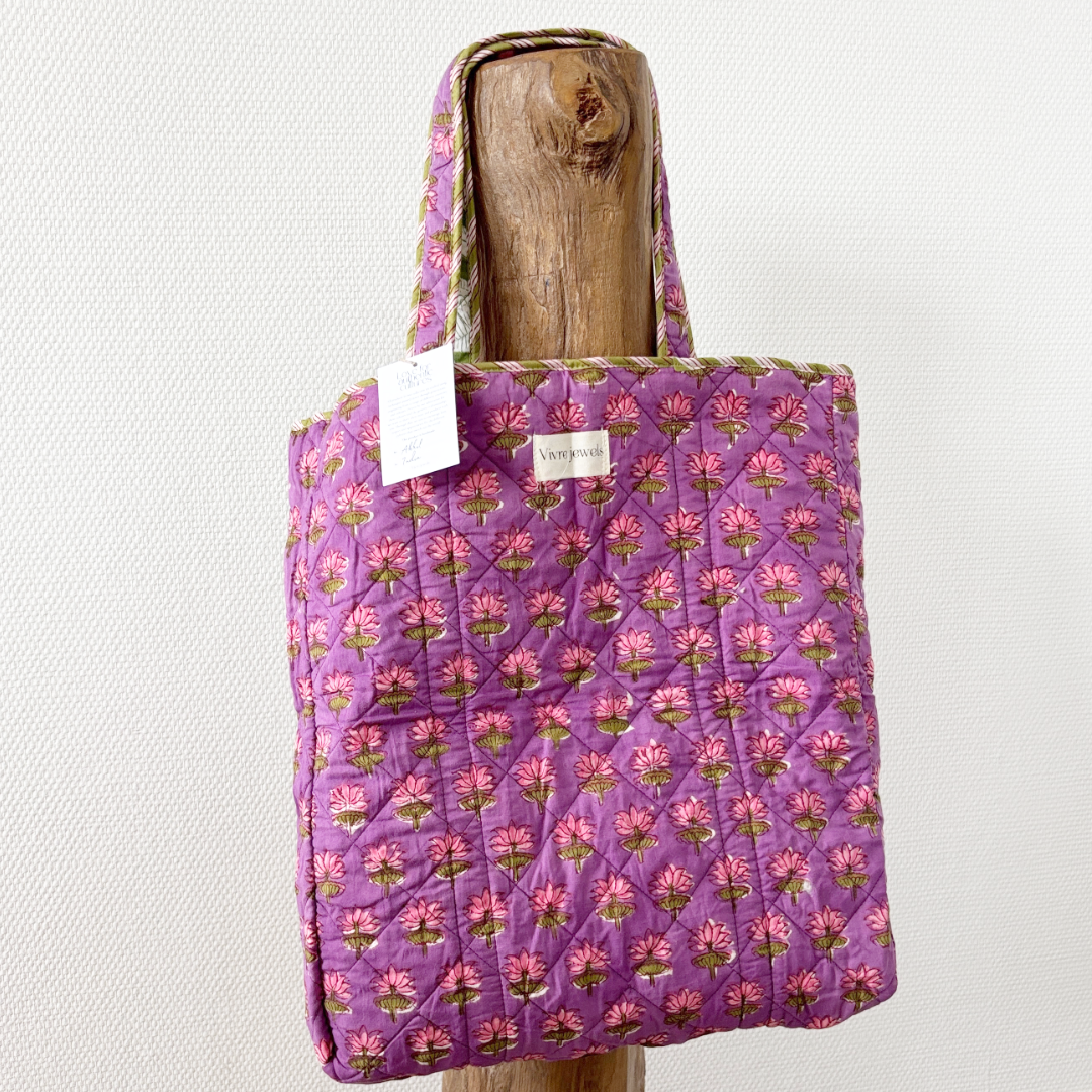 blooming reversible tas paars/groen