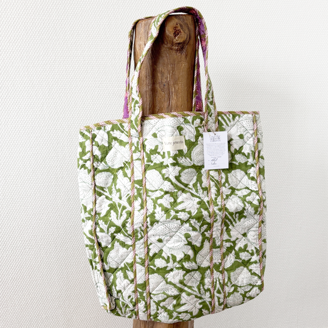 blooming reversible tas paars/groen