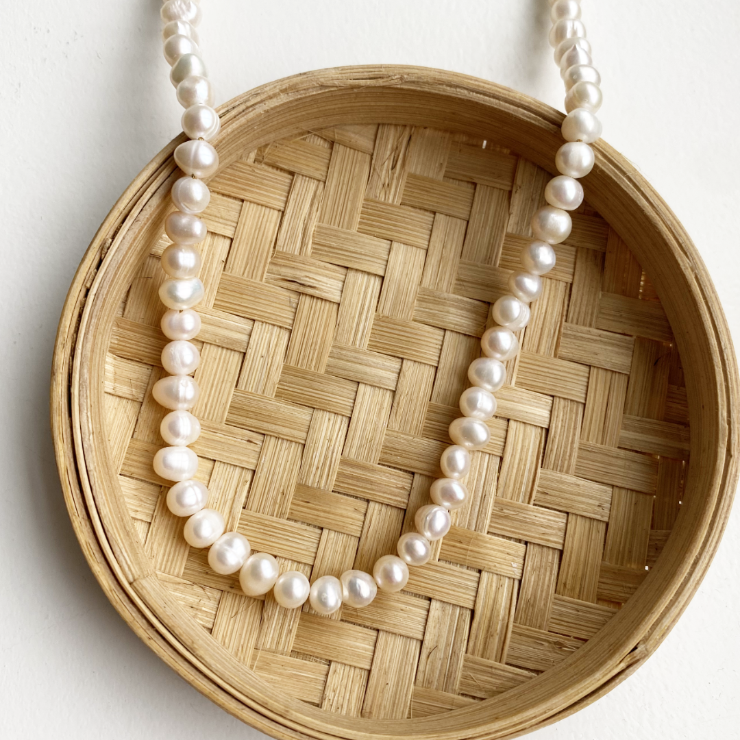 parel ketting klein