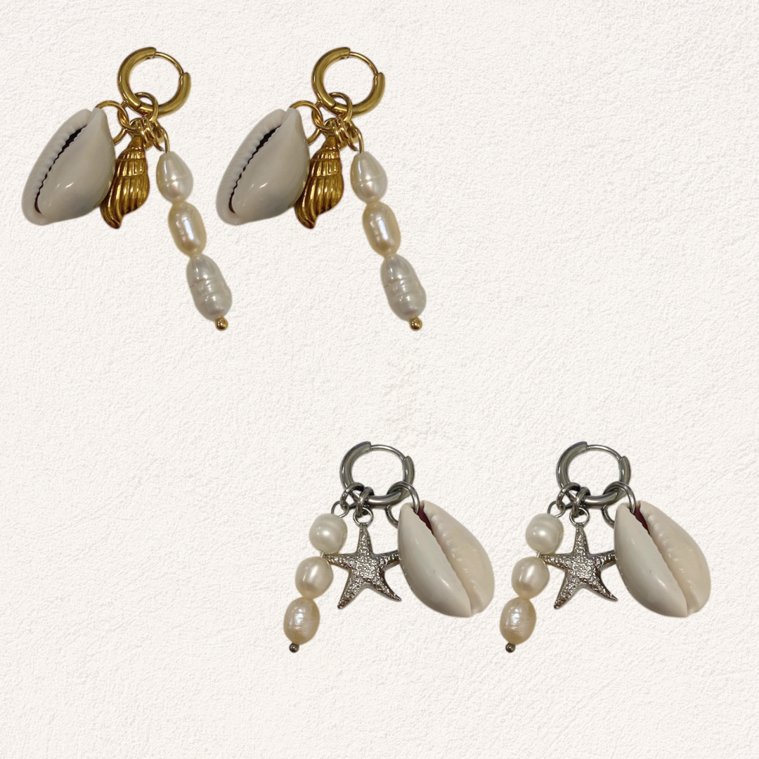 oorbellen schelpjes