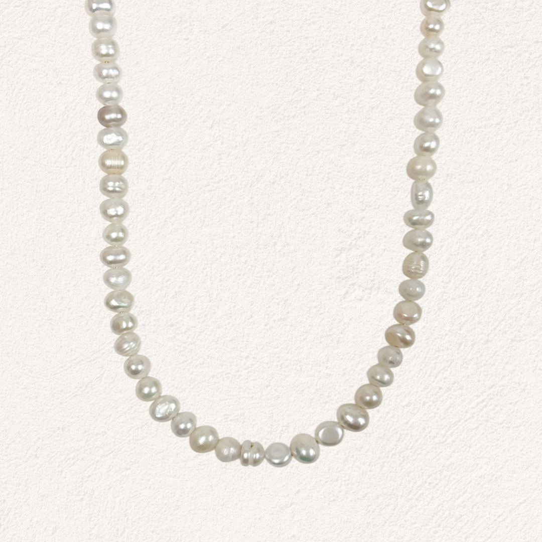 parel ketting klein