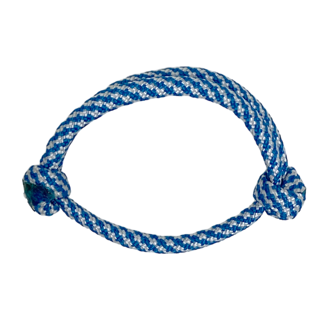 surf armbandje white & caribbean blue spiral