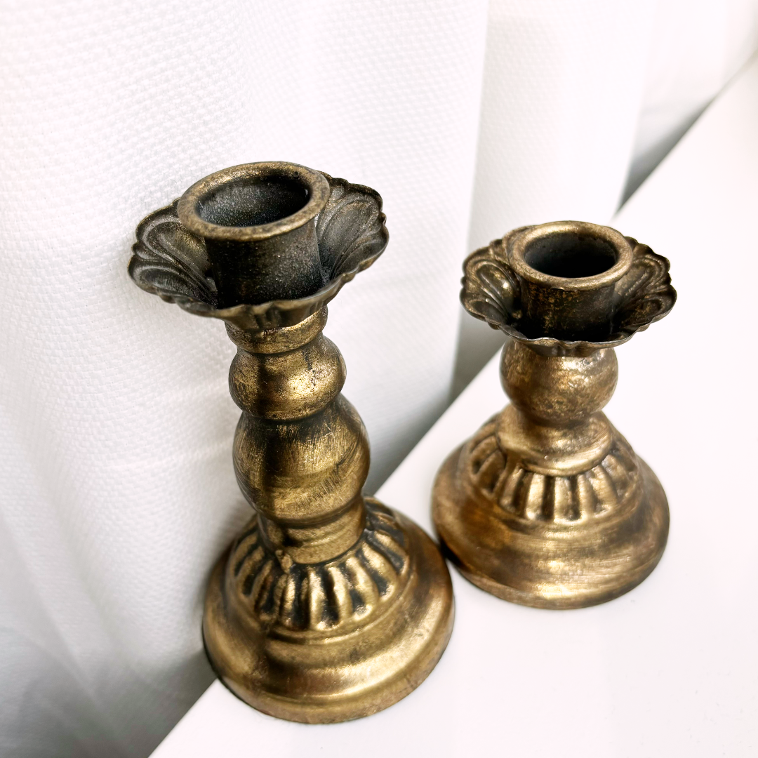 kaarsenhouder goud laag