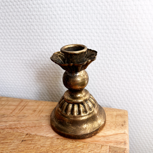 kaarsenhouder goud laag