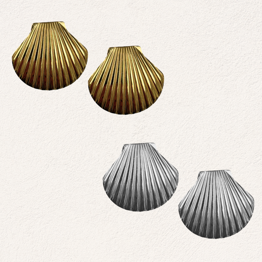 oorbellen statement schelp