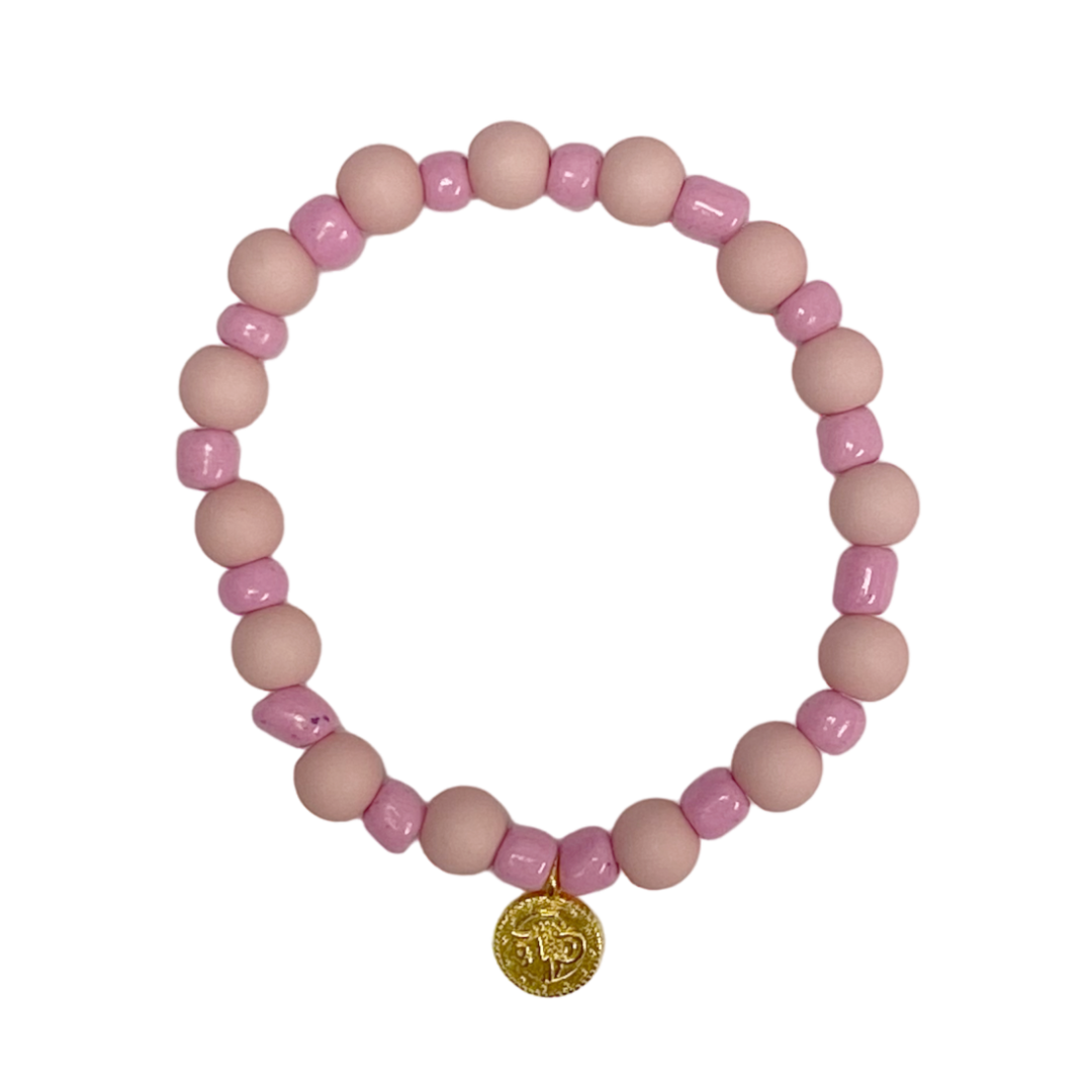 pink coin armband