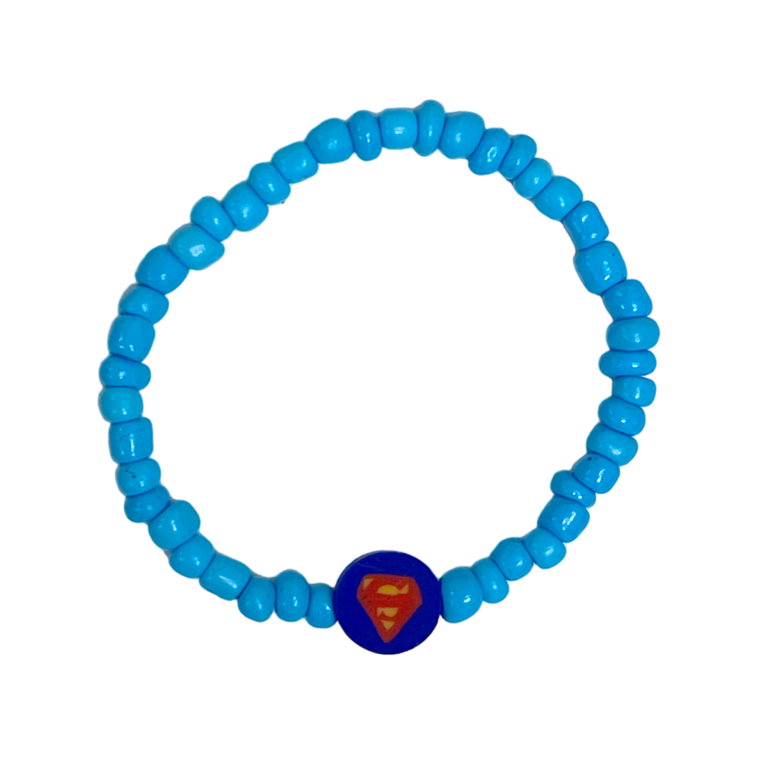 klei armbandje spiderman blauw