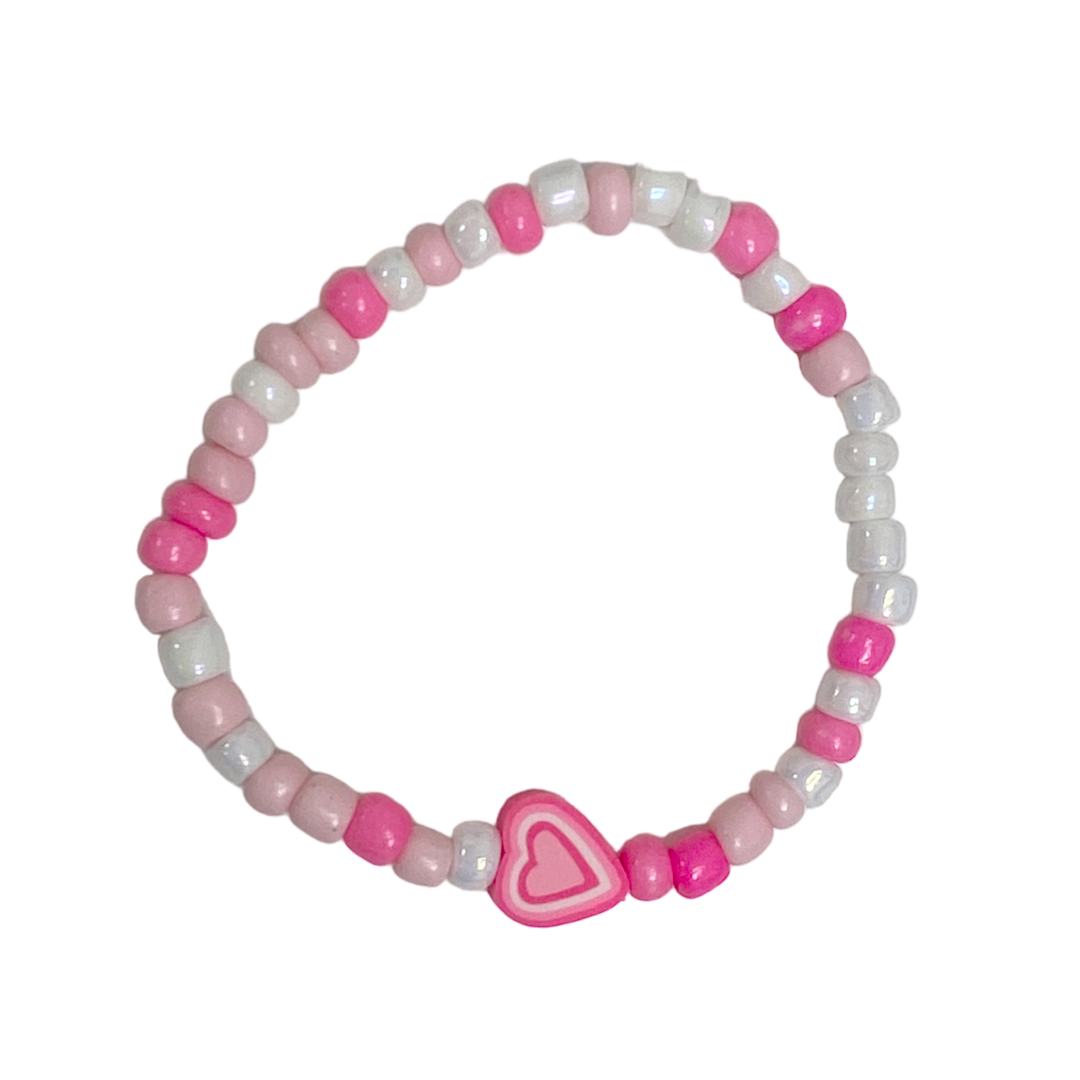 klei armbandje watermeloen roze hart