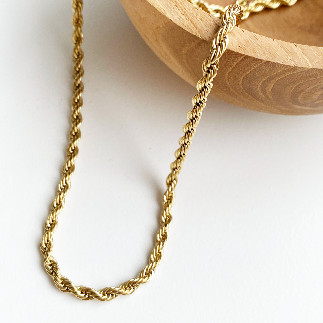 heren ketting twisted long