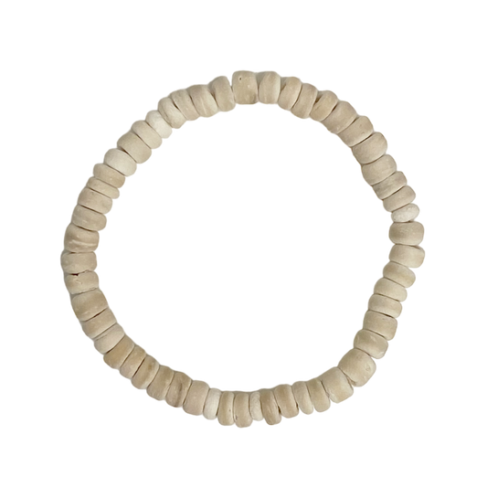kokos armbandje wit