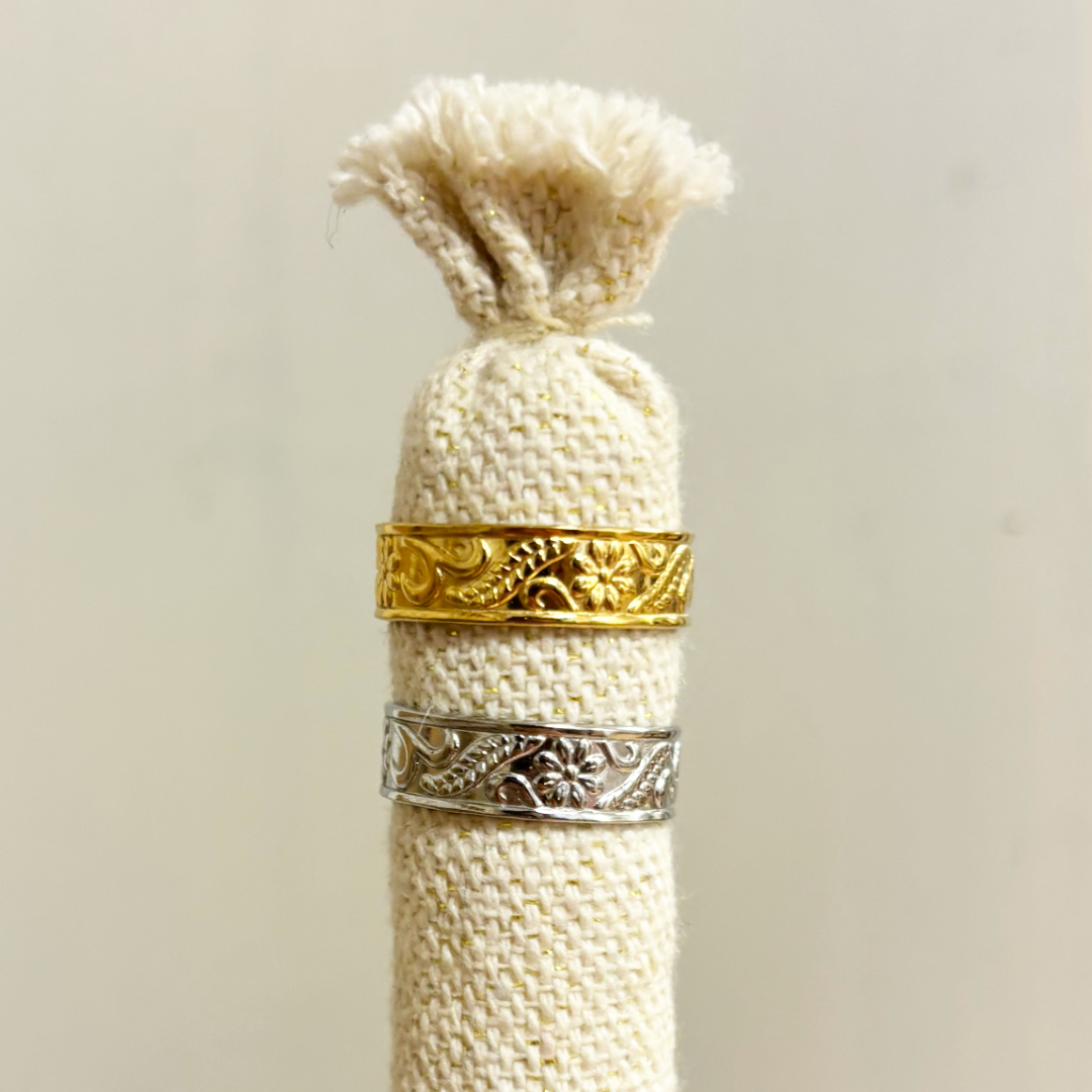 bloemenprint ring