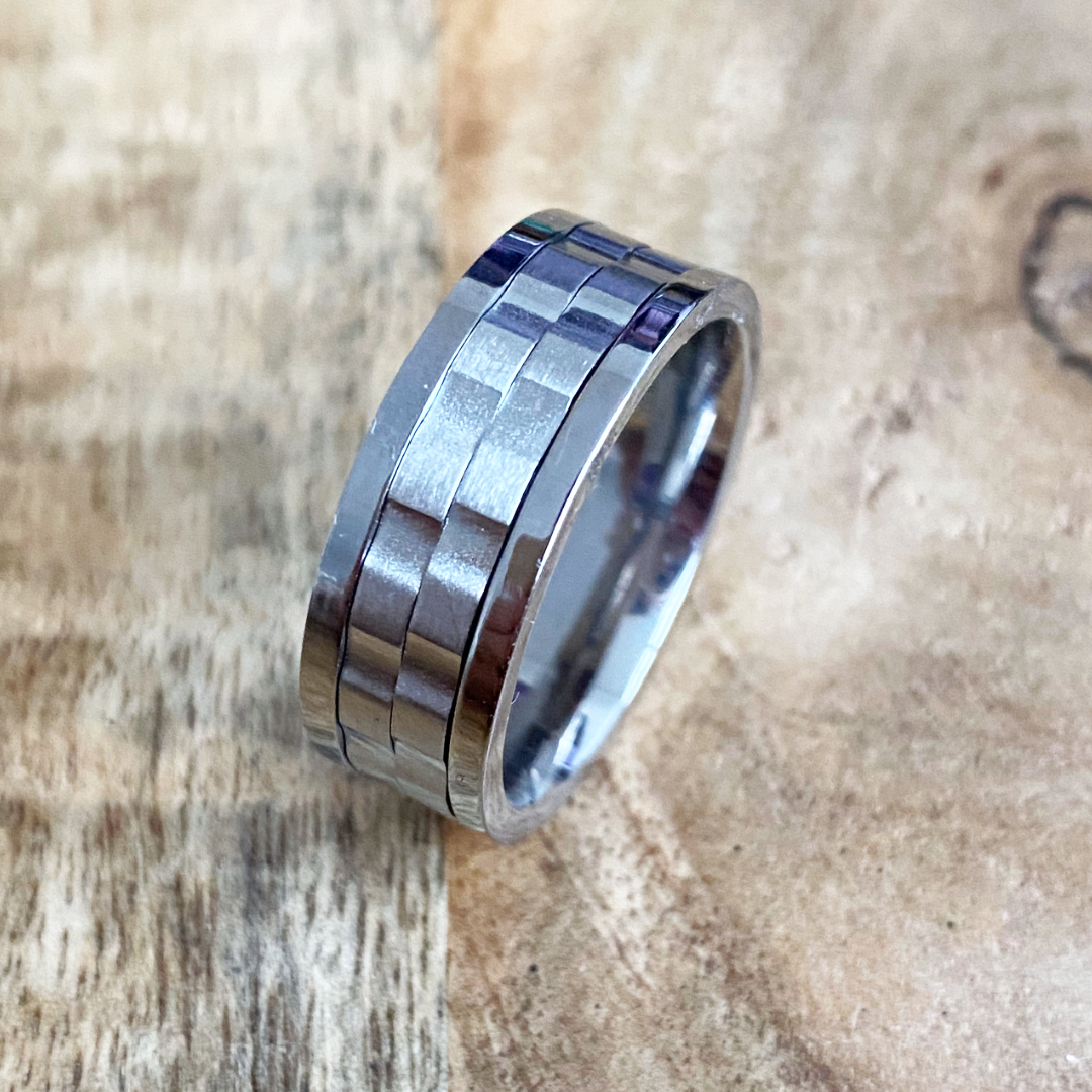 heren ring ribbed