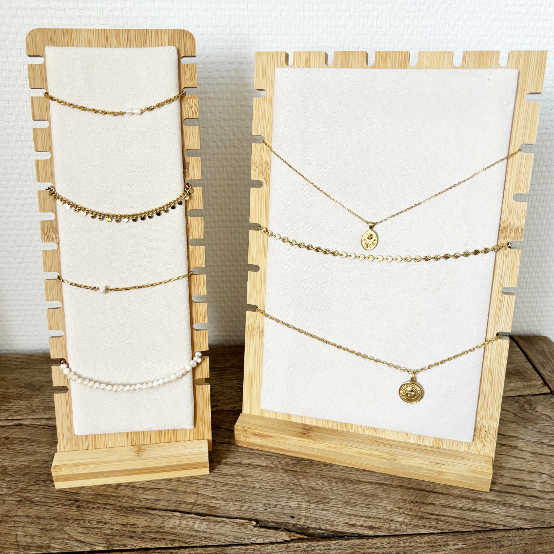 staande kettingen houder | ketting organizer hout