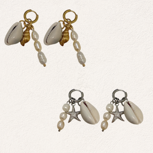 oorbellen schelpjes