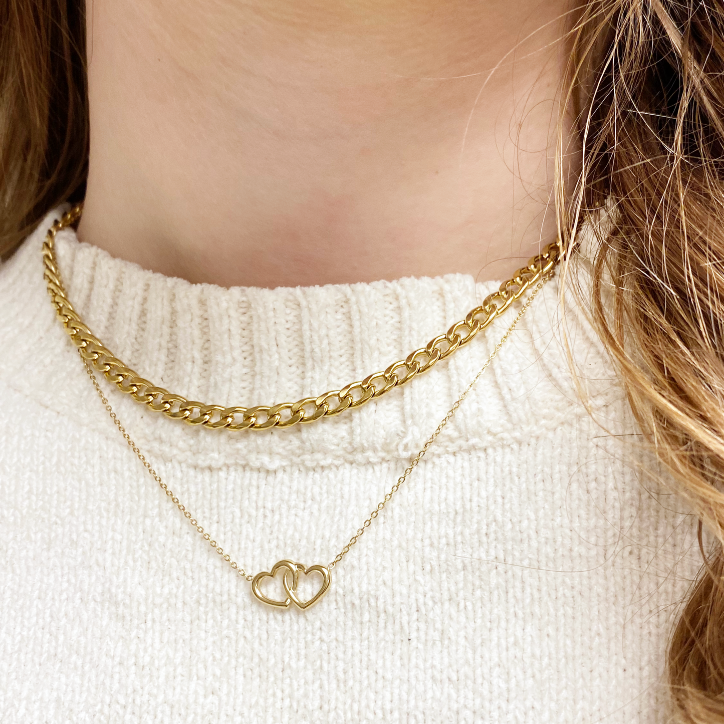 platte grove schakel ketting