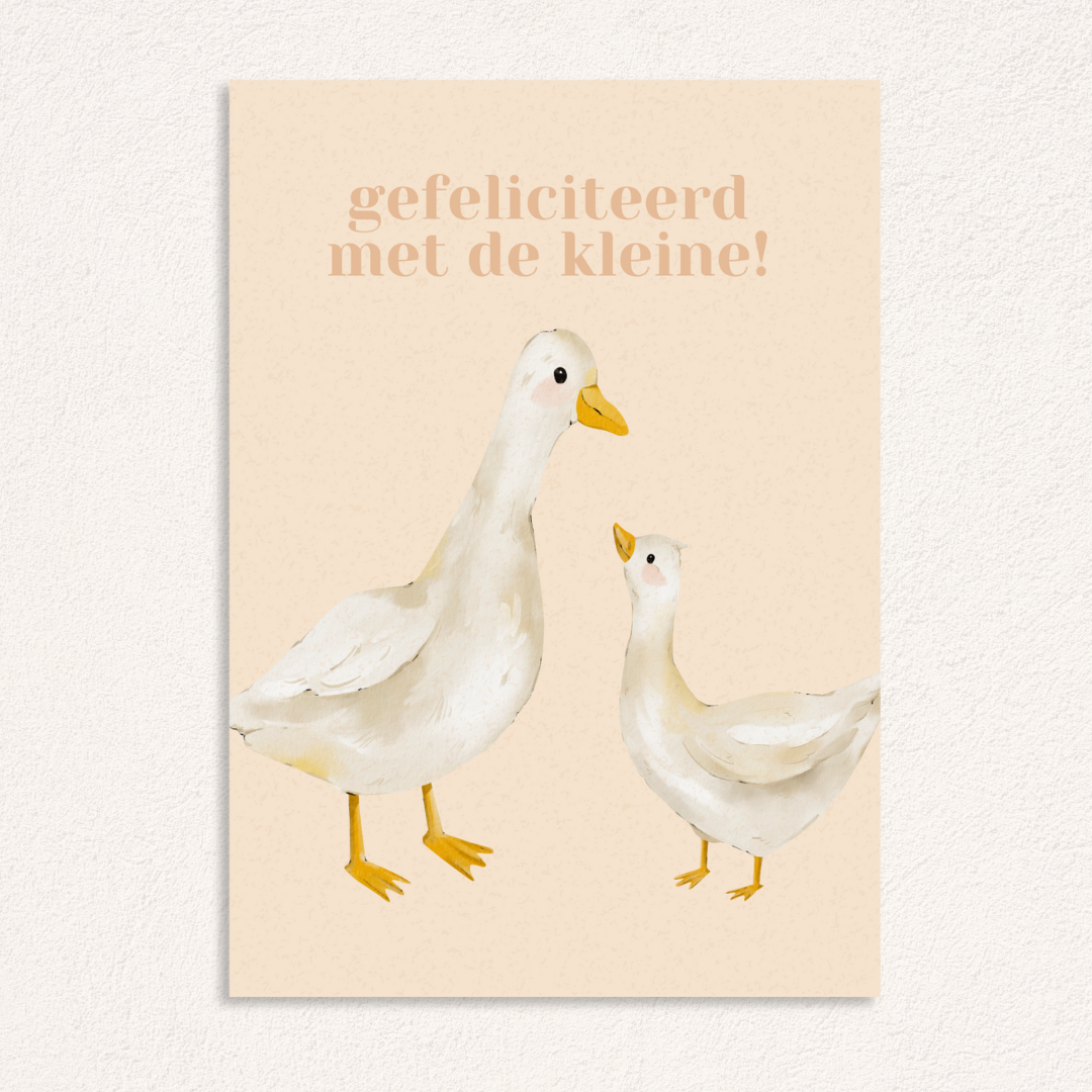 gefeliciteerd met de kleine kaart