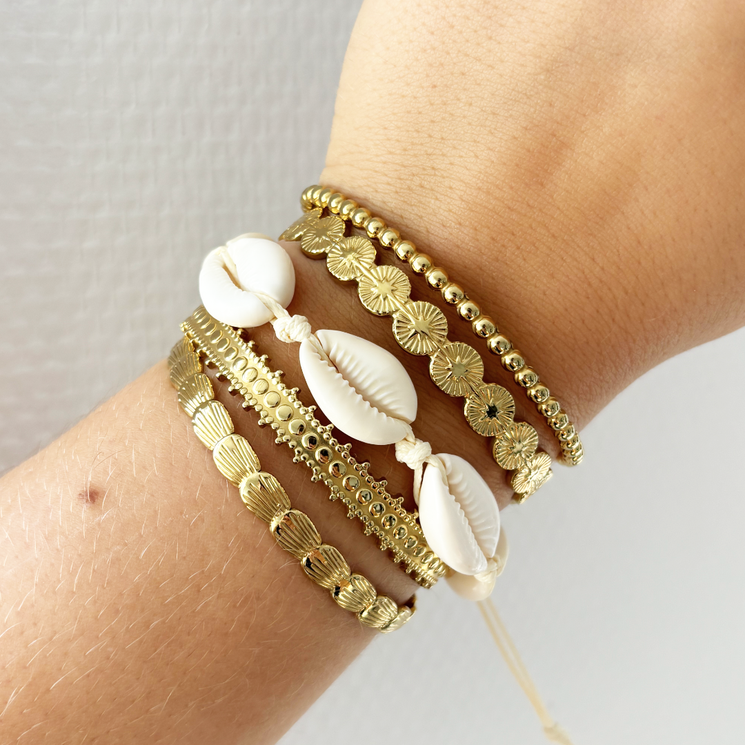 verstelbare schelp armband