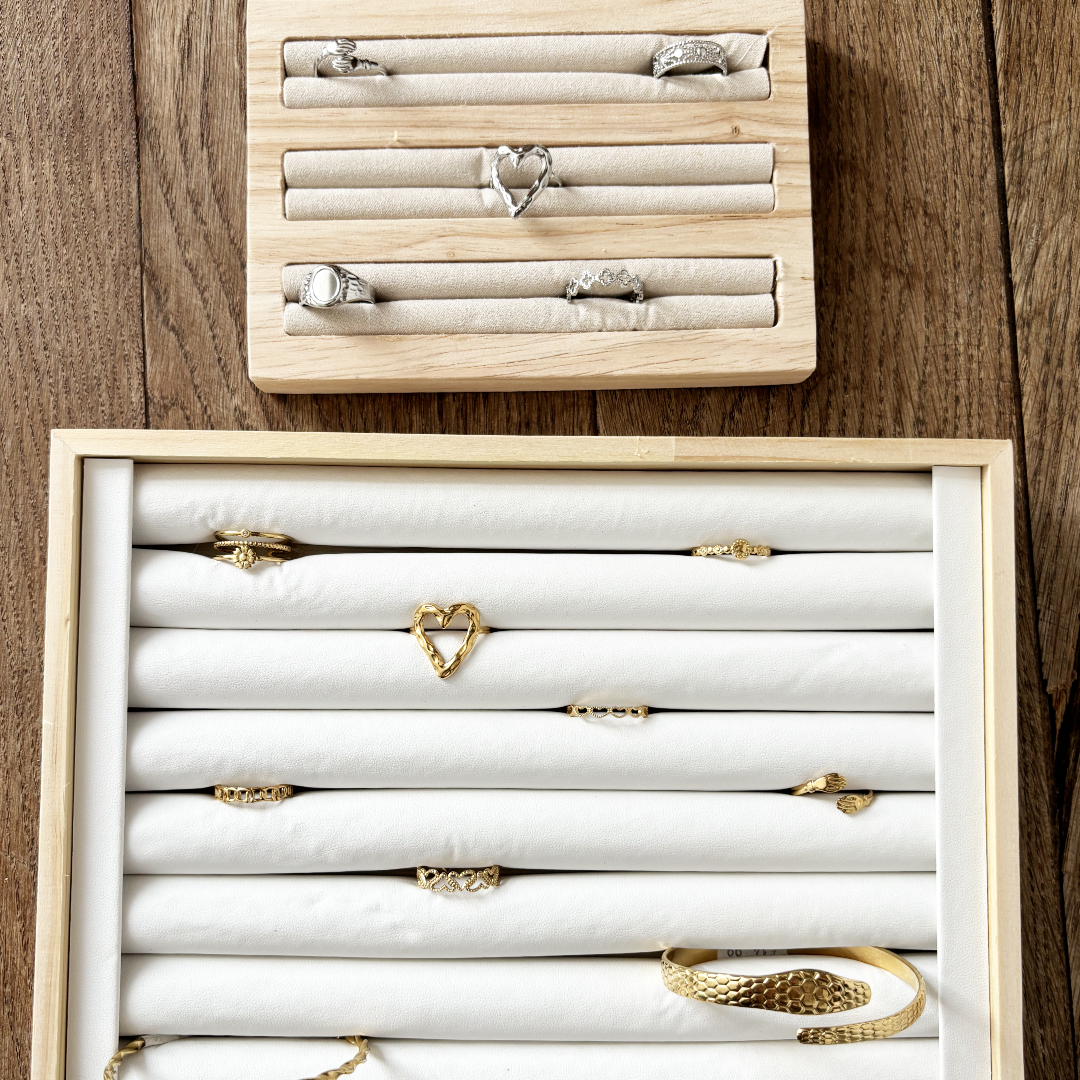 ringen houder groot | ringen organizer hout