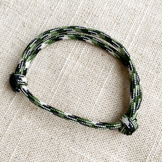 heren surf armband camo groen wit