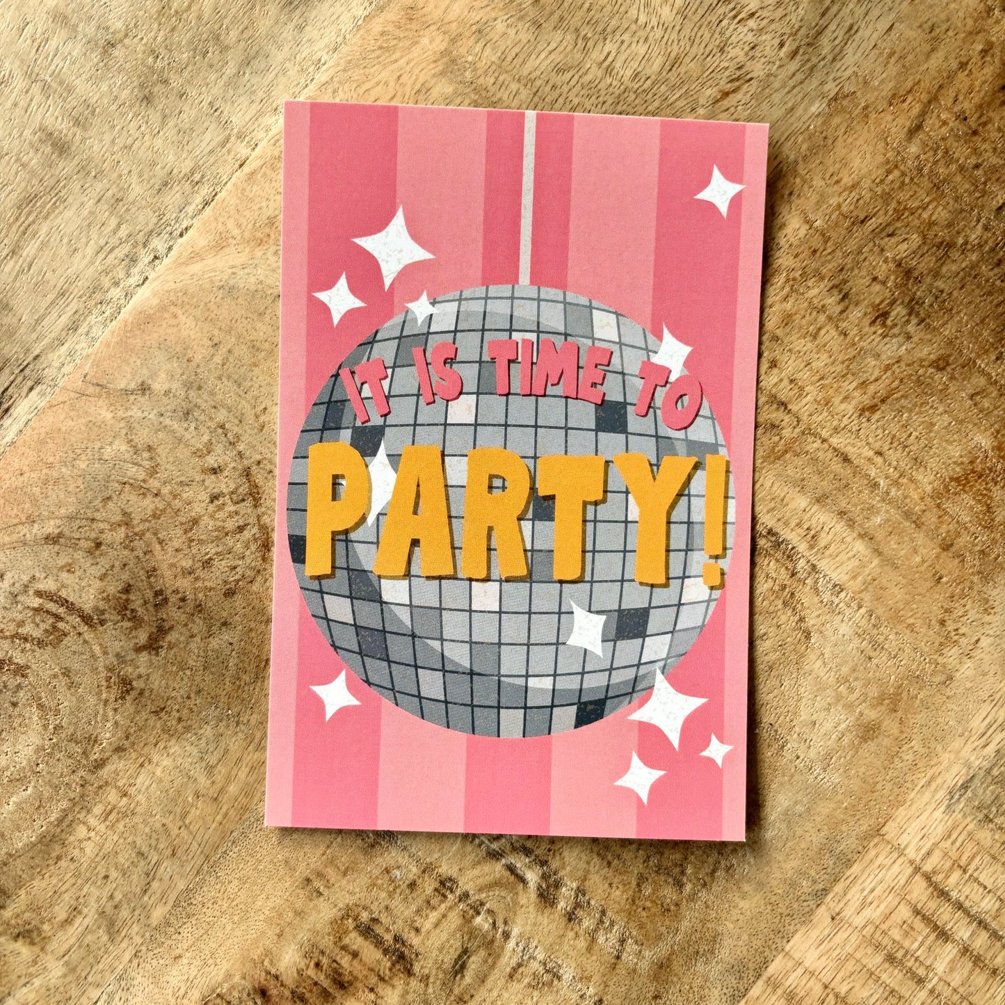 it is time to party kaart