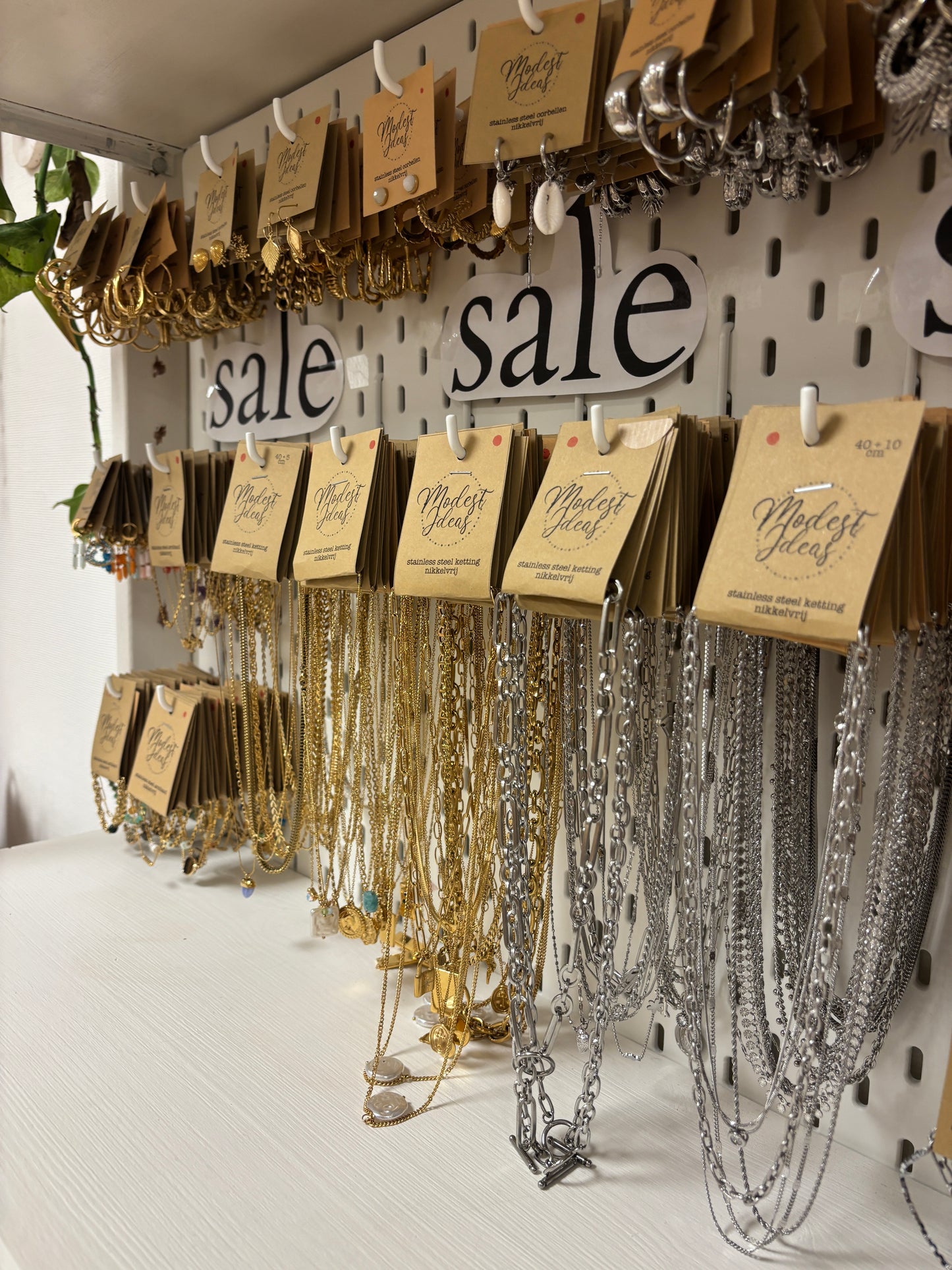 SALE lange ketting goud