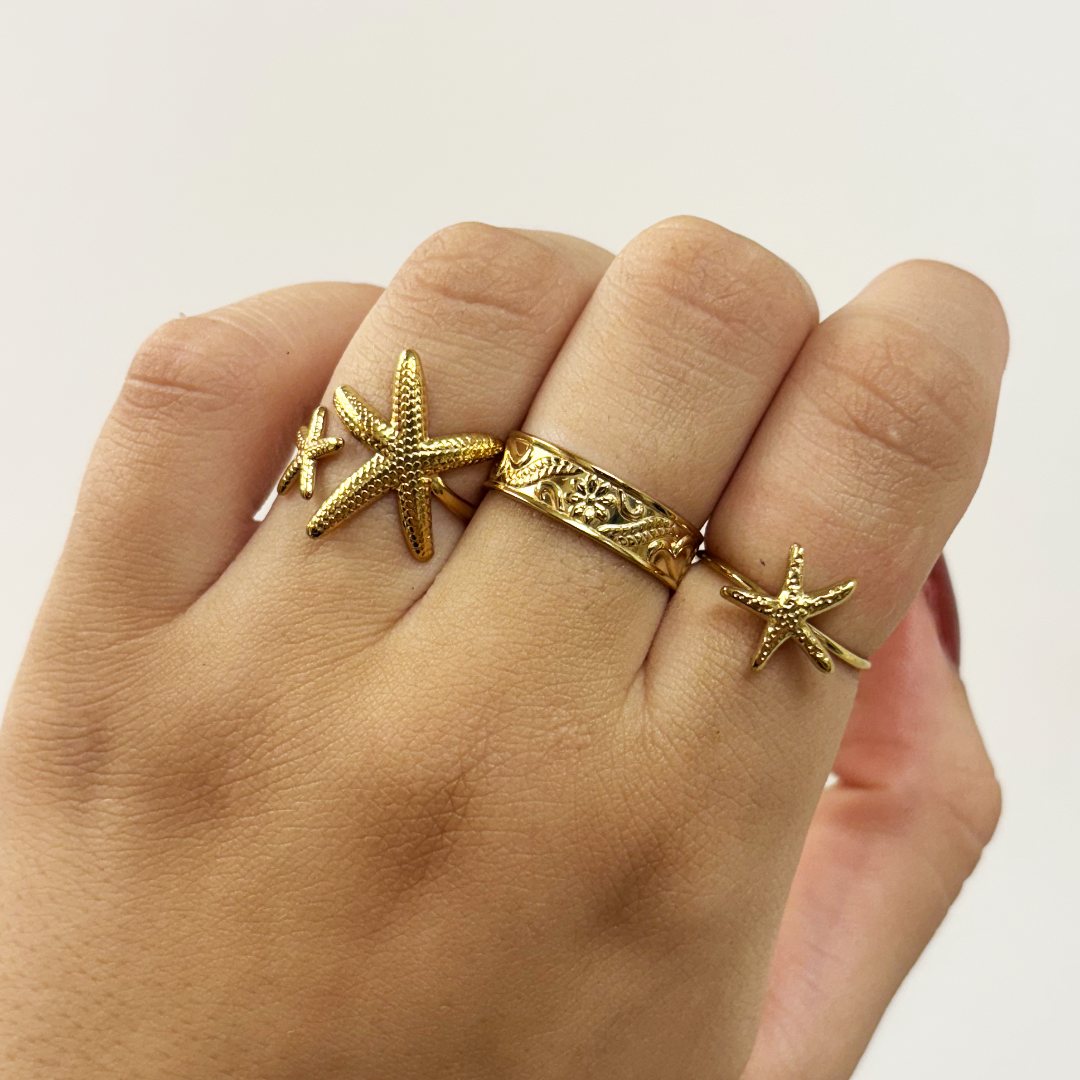 bloemenprint ring