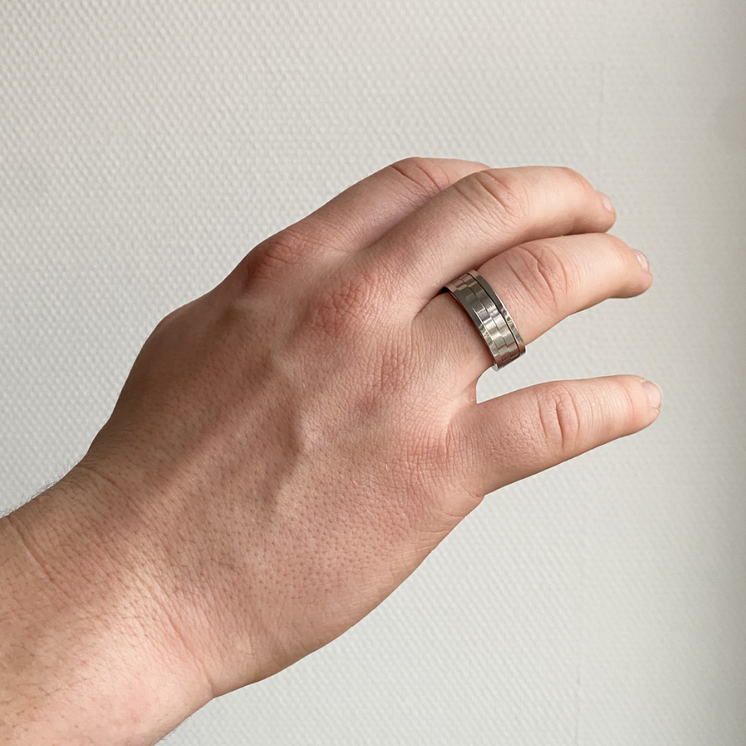heren ring ribbed