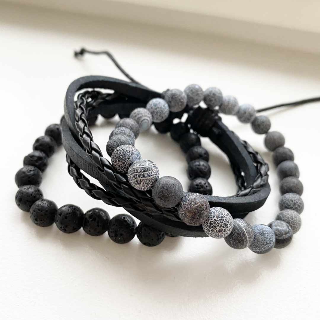 heren armband pu leer zenno