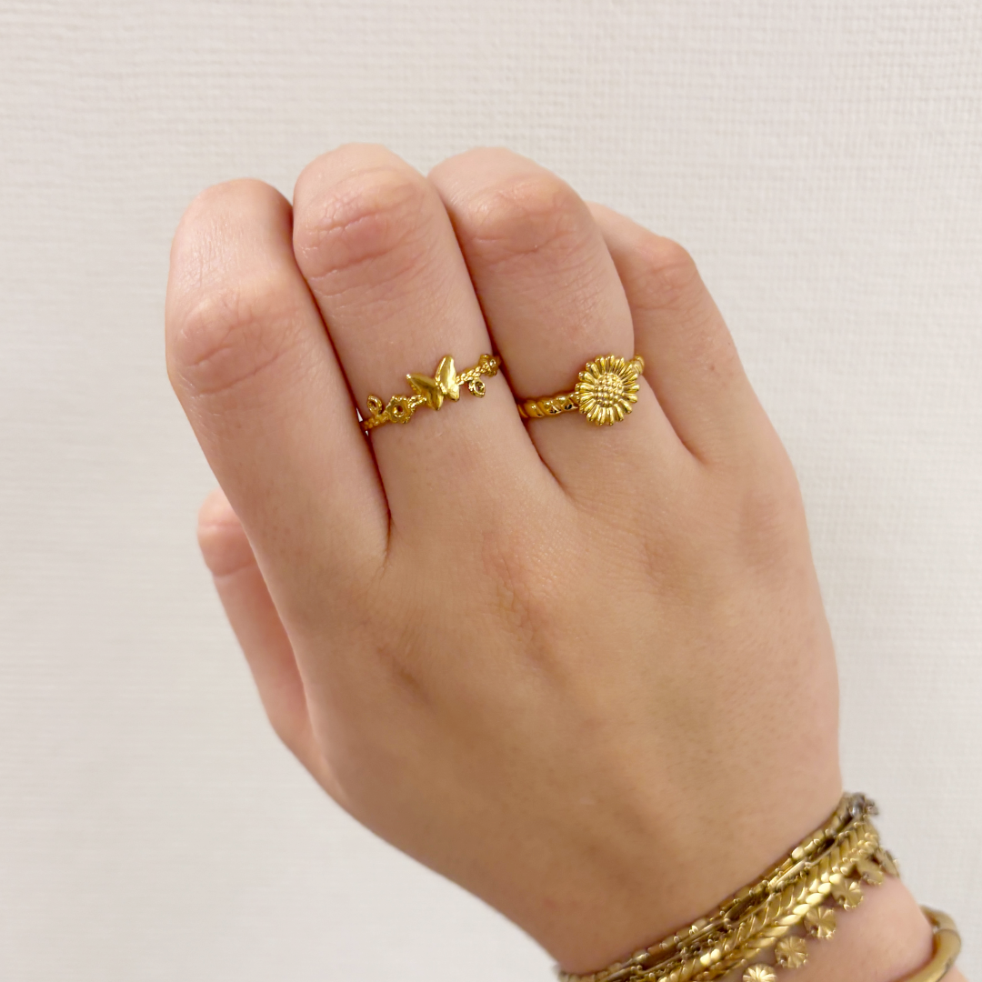 ring madelief bloem