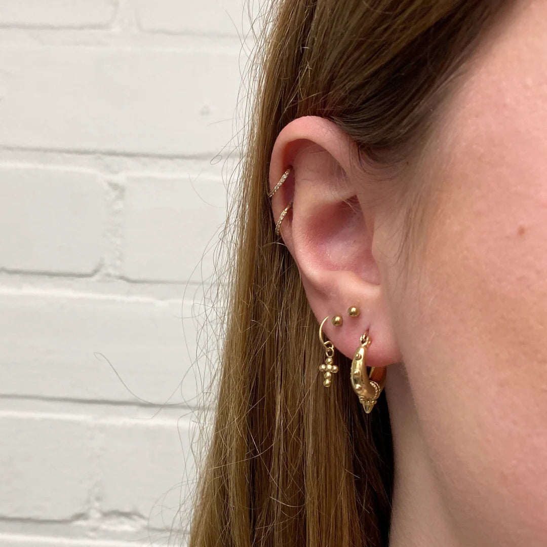 piercing ringetje met steentjes
