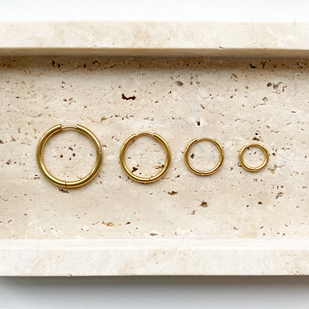 basic ring 11mm oorbellen