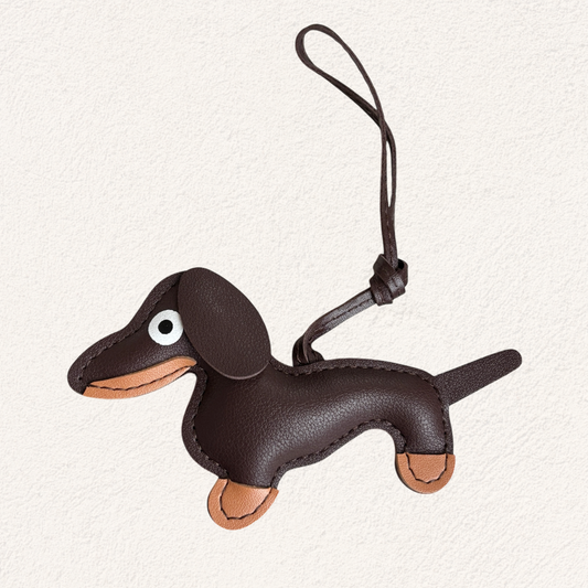 bag charm bruine hond