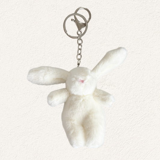 bag charm wit konijntje