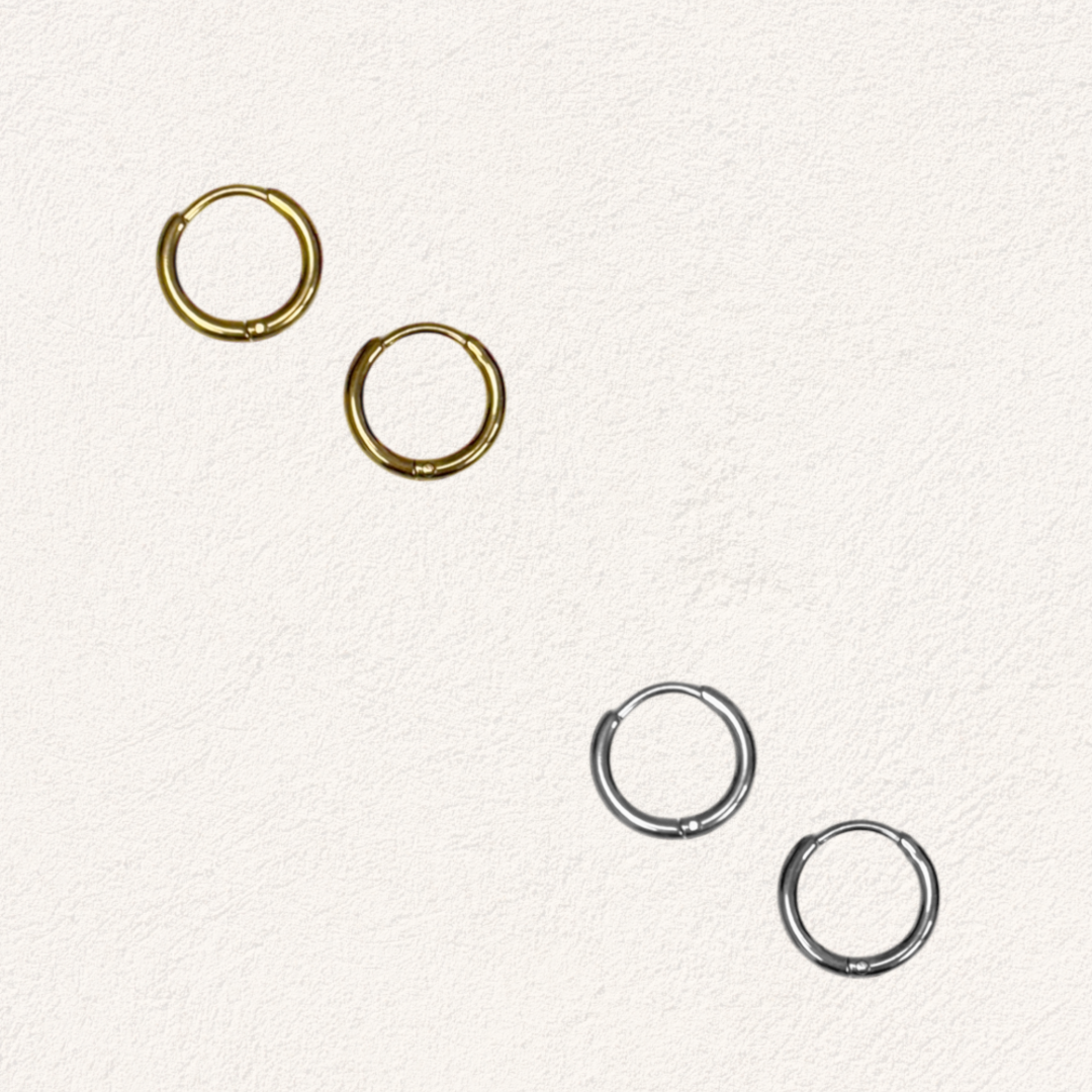 basic ring 11mm oorbellen