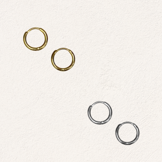 basic ring 11mm oorbellen