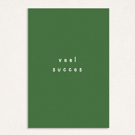veel succes kaart