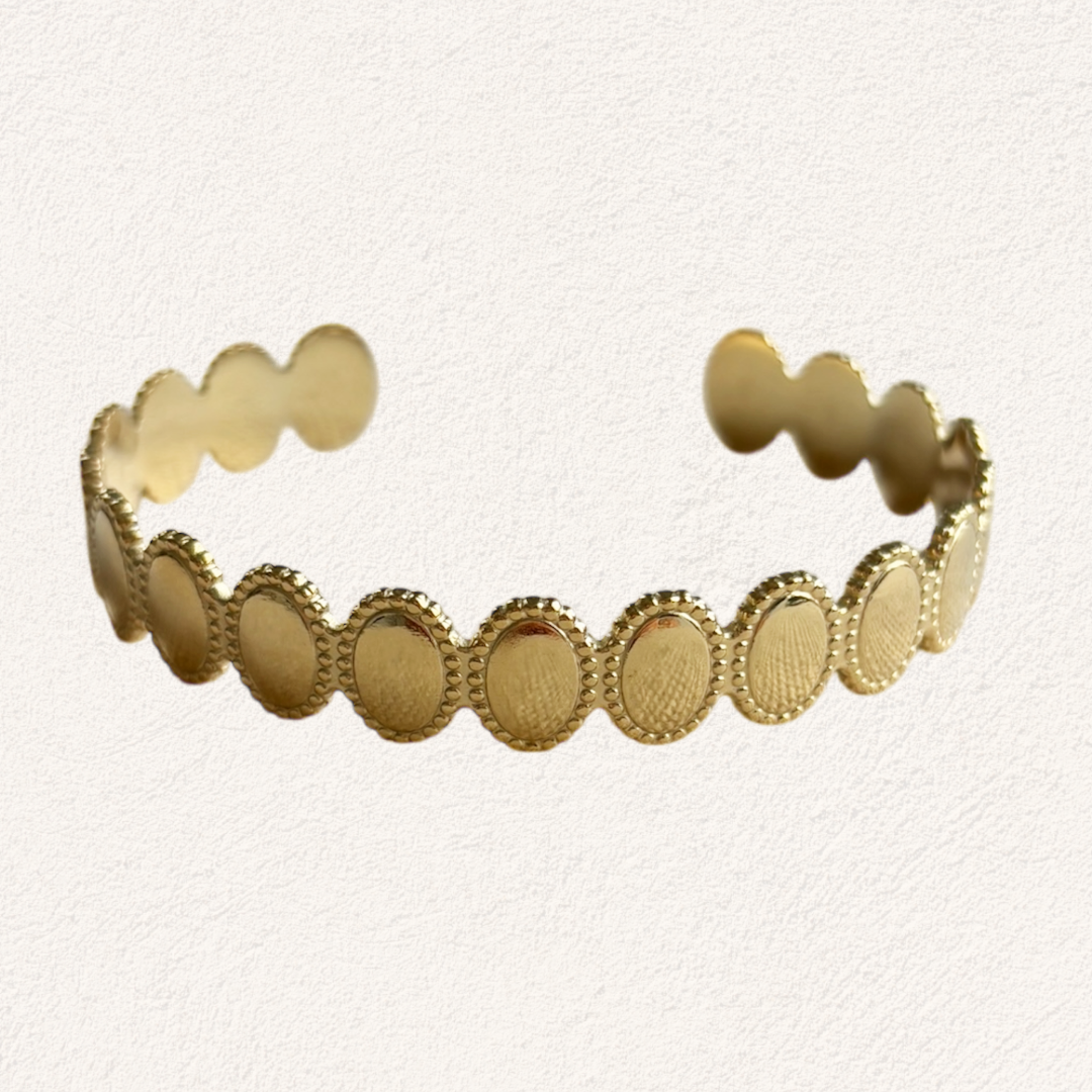 ovale rondjes bangle armband