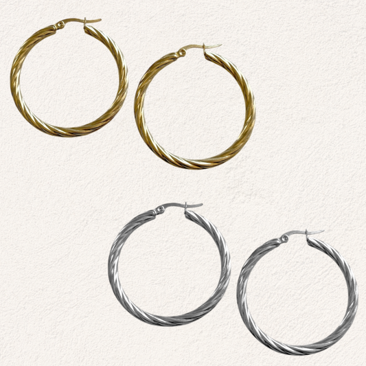 statement hoop oorbellen