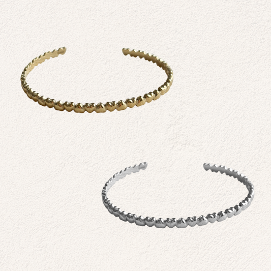 verstelbare hartjes bangle