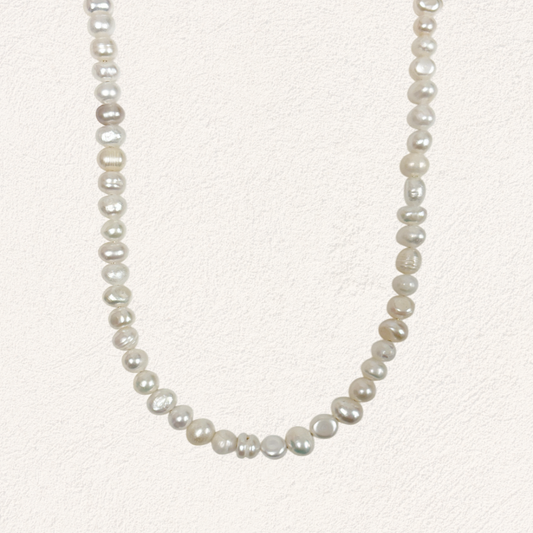 parel ketting klein